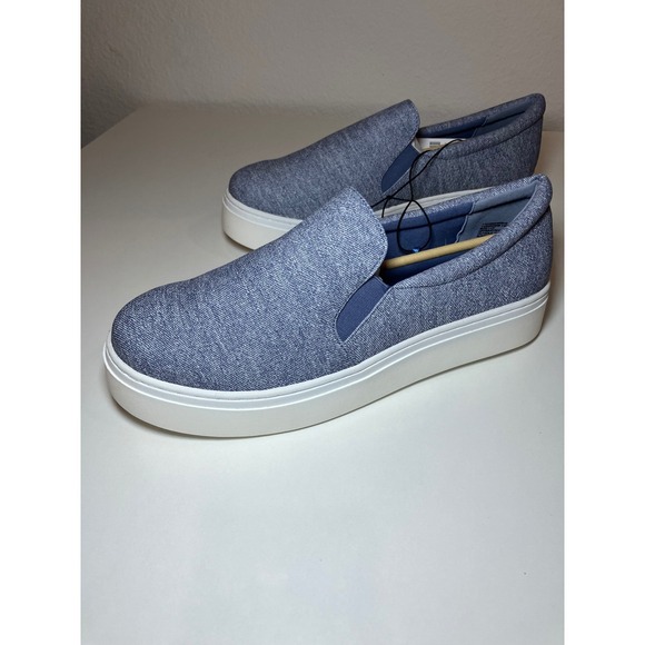 Lane Bryant 11W Comfort Slip On Sneaker NWT, Denim Platform - Picture 2 of 10